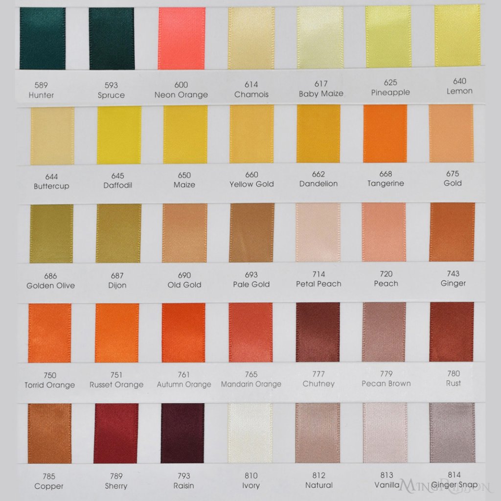 7 cm wide pre made self-adhesive satin ribbon bows 196 colors available