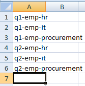 Setting up an Excel Workbook - Naming Conventions