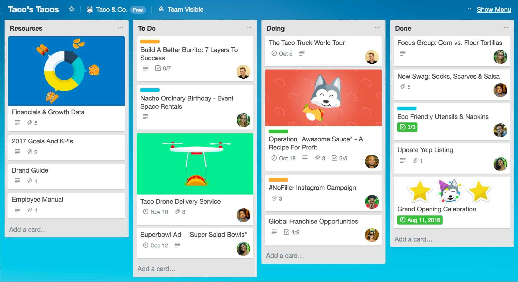 Connect with Coworkers Online Trello