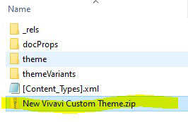 Theme zip file