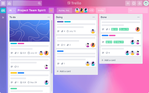 Trello Project Management Tools