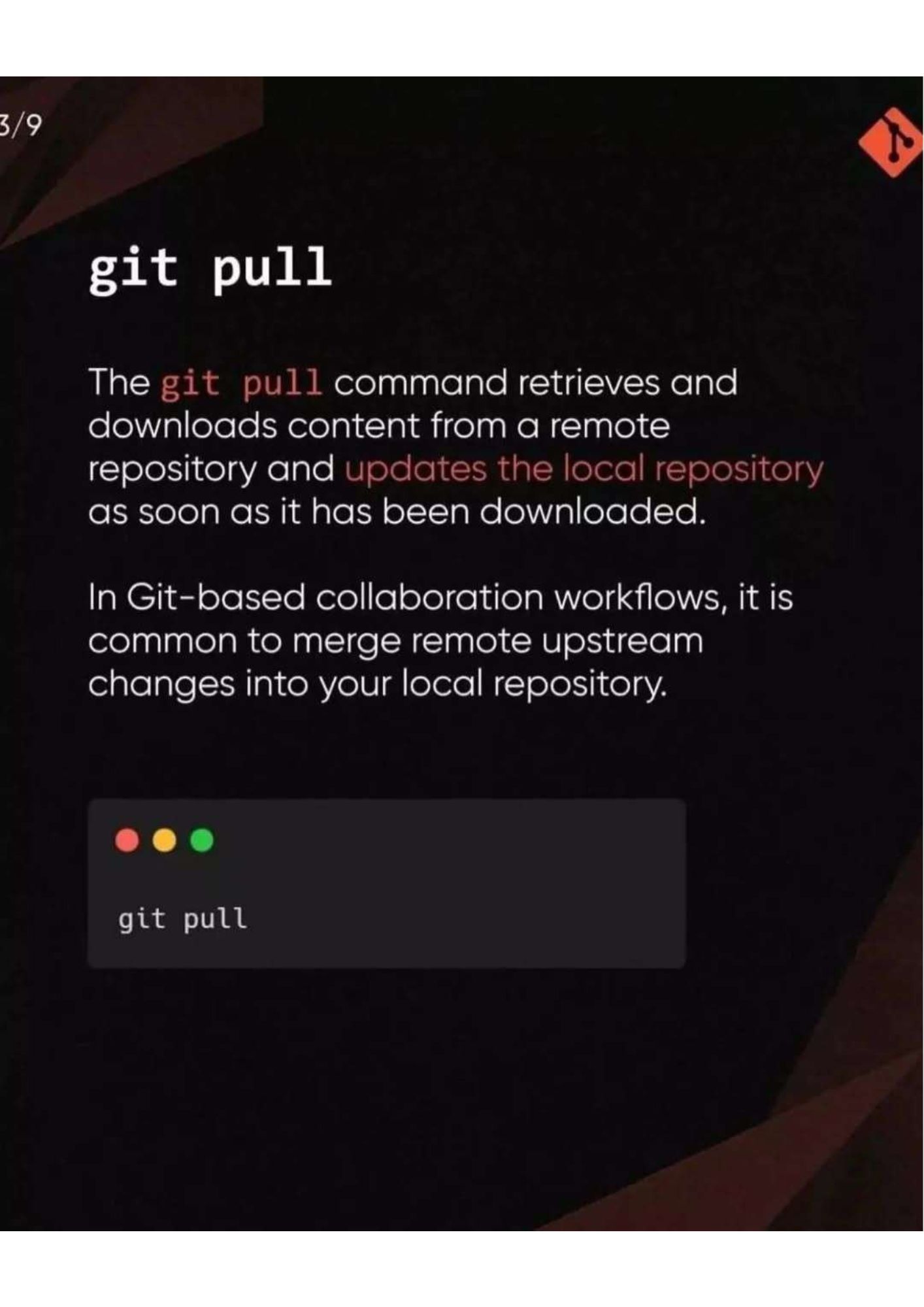 7 Git Commands Every Developer Should Know — slide 3/8
