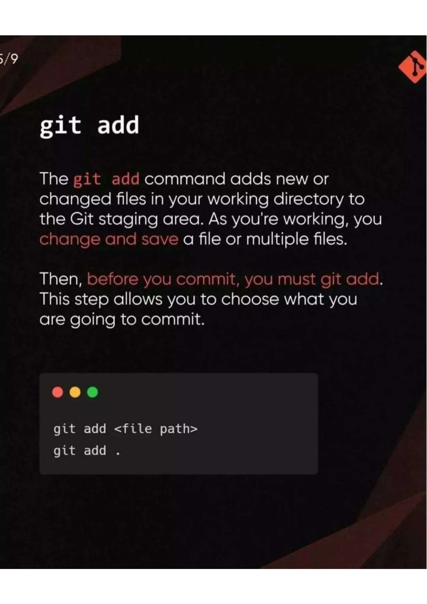 7 Git Commands Every Developer Should Know — slide 5/8