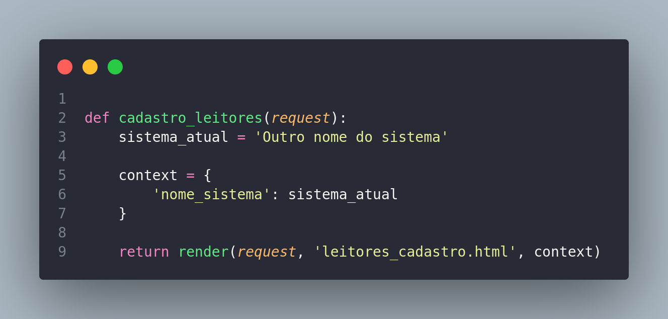 alterando variável da view
