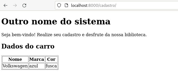 classe de teste dentro do template