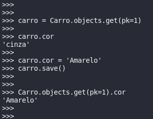 atualizando objeto com save django