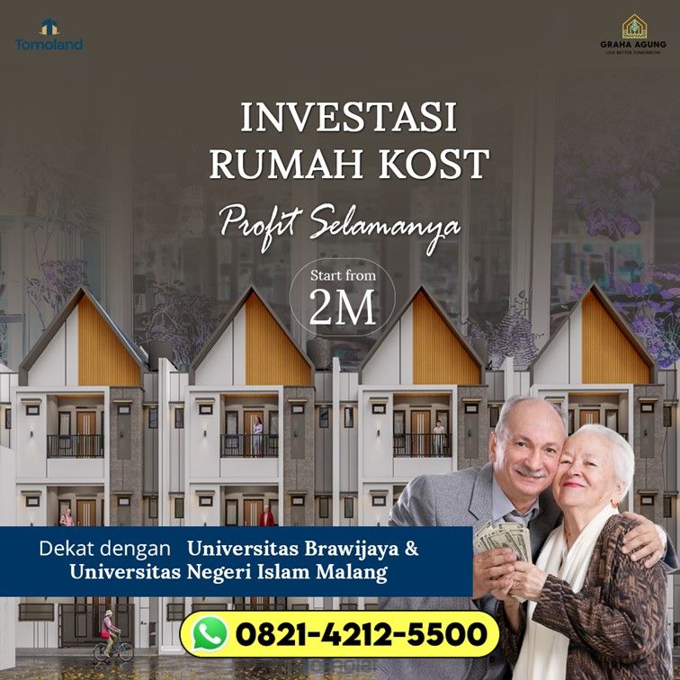 Call 0821-4212-5500 Kredit Rumah Murah Daerah Sukoraharjo Malang di Jantung Kota Malang Auto Cuan