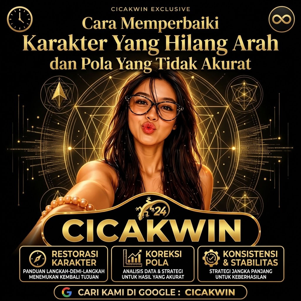 CICAKWIN: Cara Memperbaiki Karakter Yang Hilang Arah dan Pola Yang Tidak Akurat