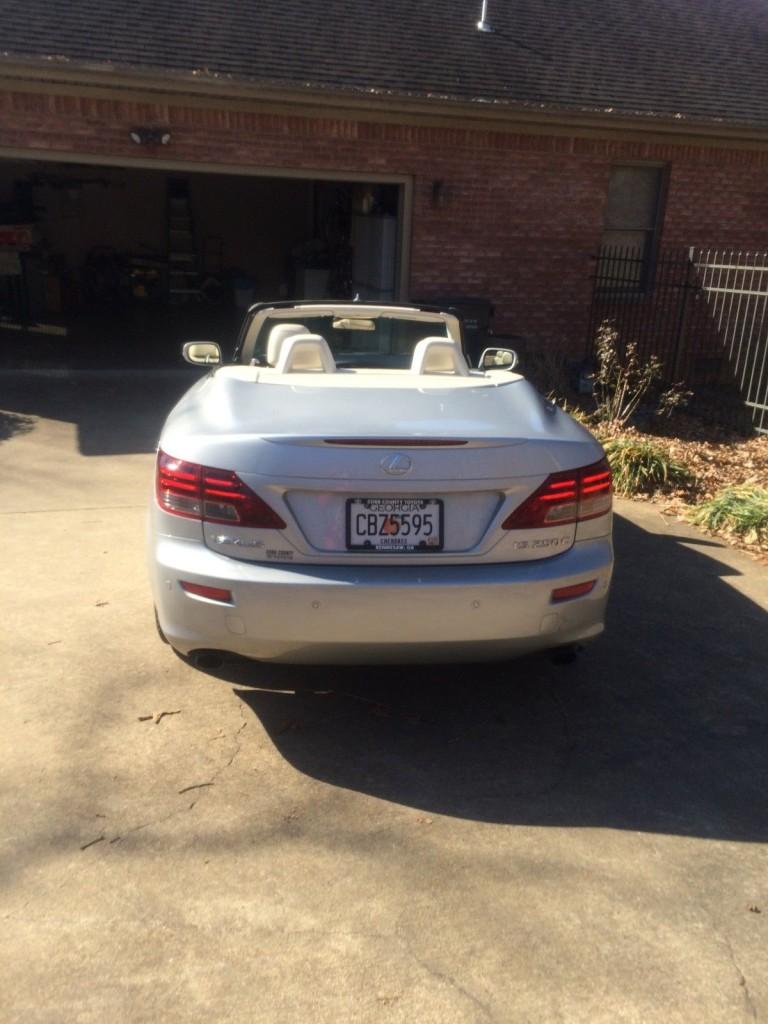 2010 Lexus IS250 C Convertible 2 Door 2.5L