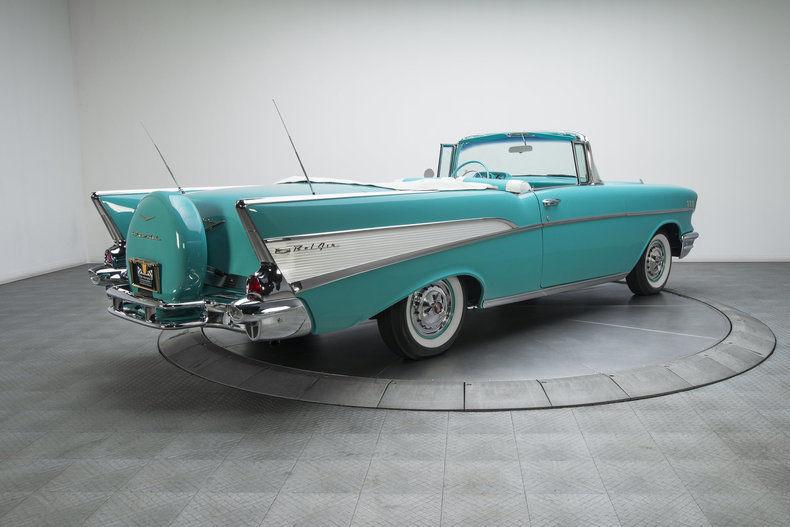 restored 1957 Chevrolet Bel Air convertible