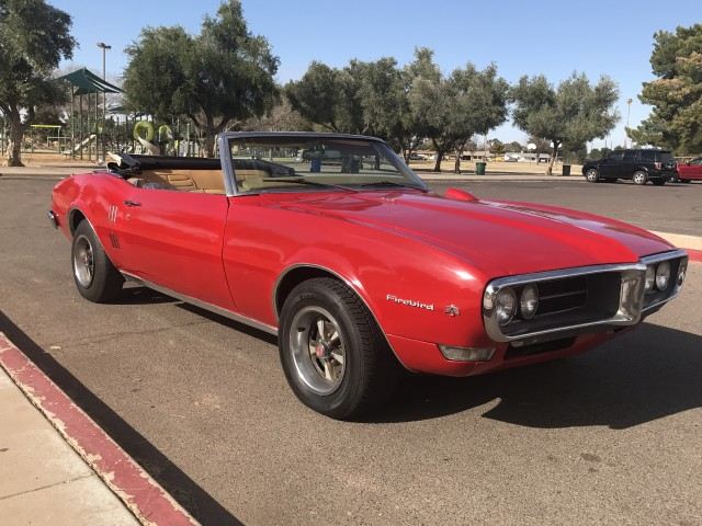 newer paint 1968 Pontiac Firebird Convertible