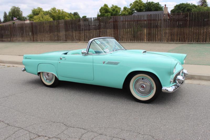 Recently restored 1955 Ford Thunderbird convertible