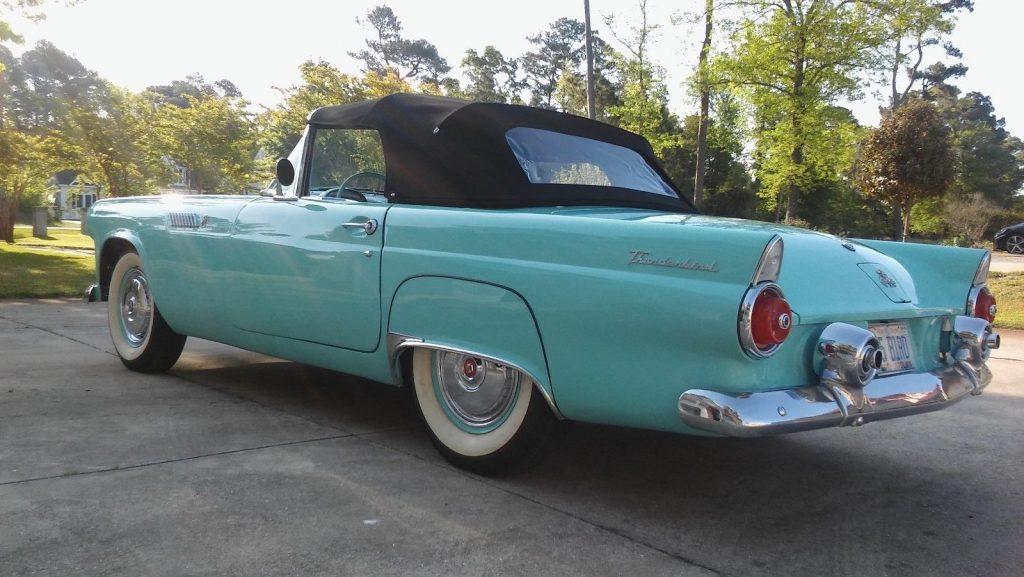 restored 1955 Ford Thunderbird convertible