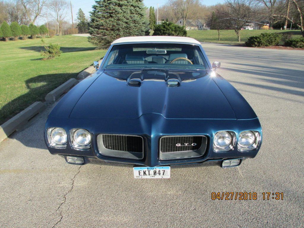 restored 1970 Pontiac GTO convertible