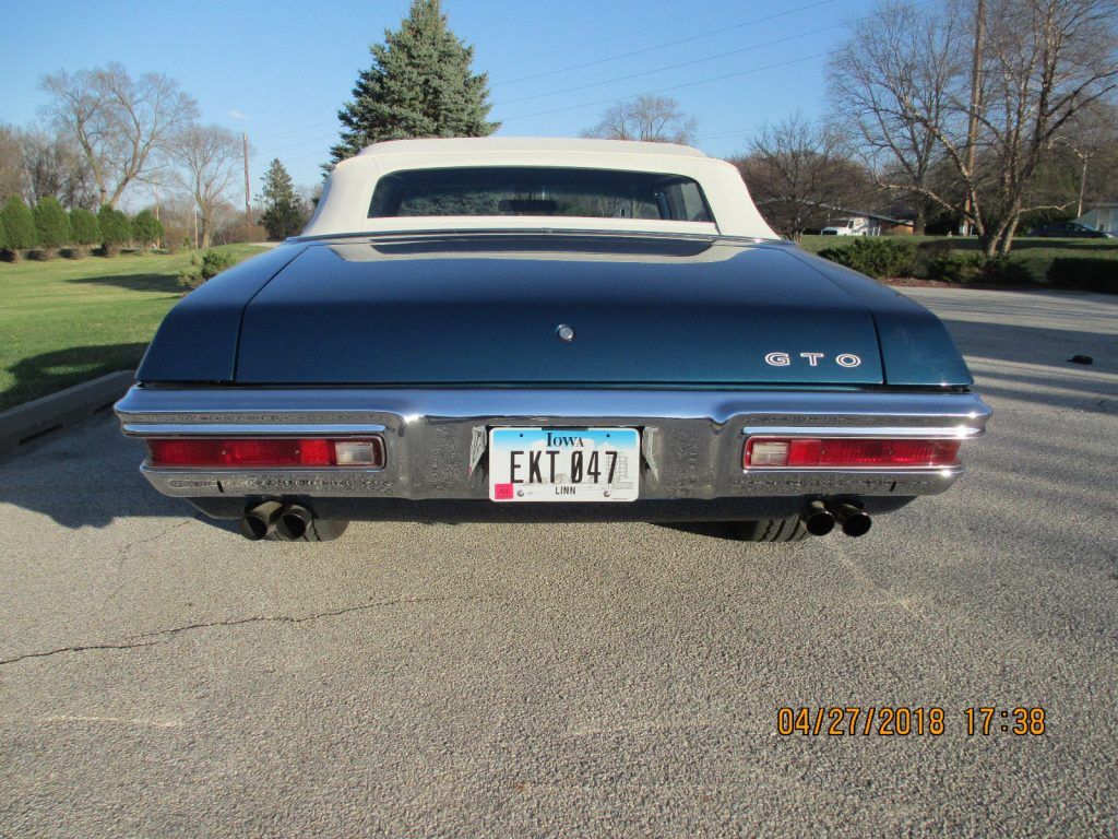 restored 1970 Pontiac GTO convertible