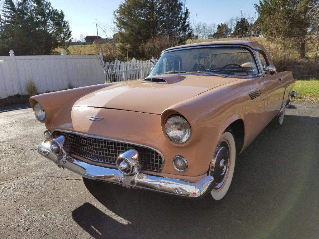 rare color 1956 Ford Thunderbird converible