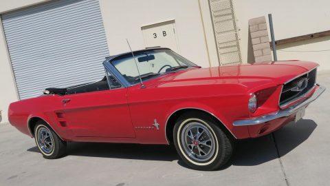 excellent 1967 Ford Mustang Convertible for sale