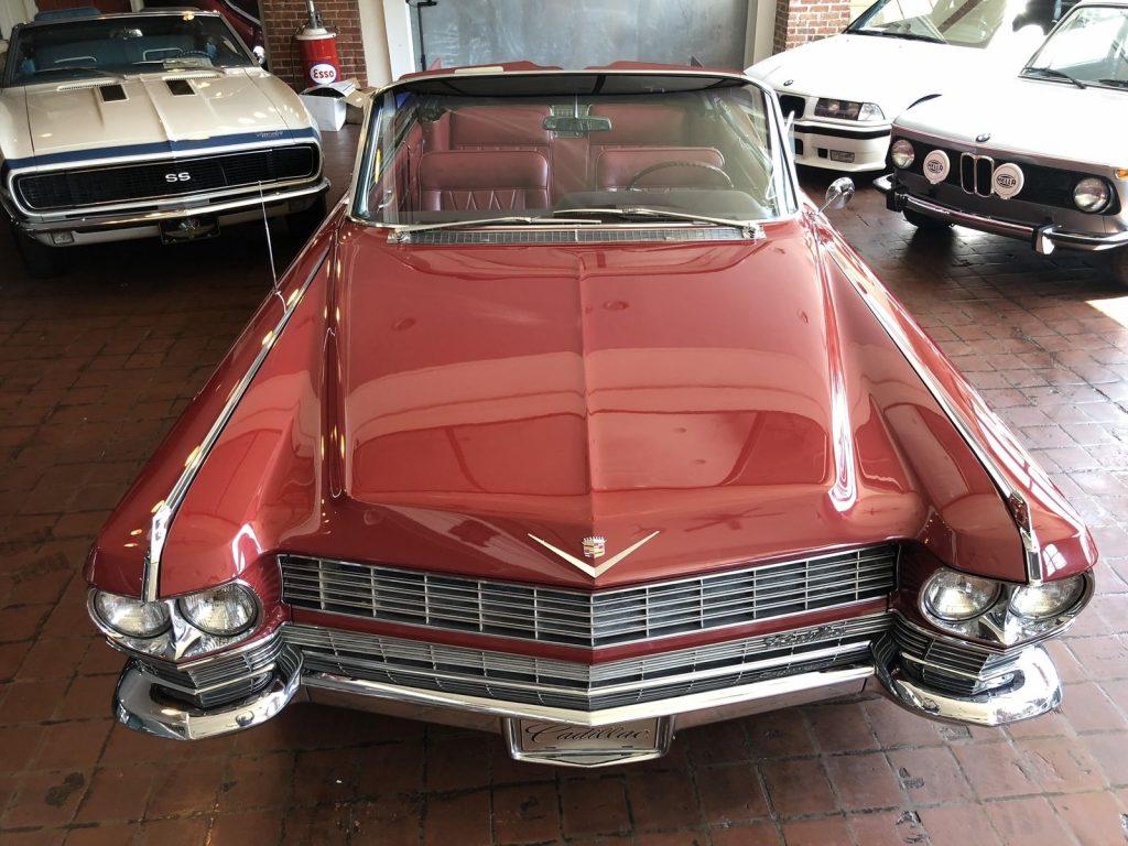 gorgeous 1964 Cadillac Deville RED convertible