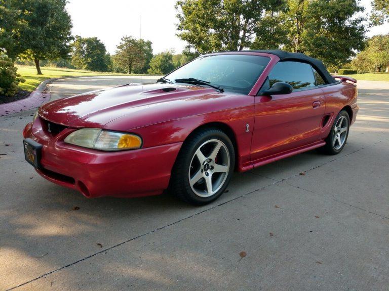 Well Maintained 1996 Ford Mustang SVT Cobra Convertible Convertibles