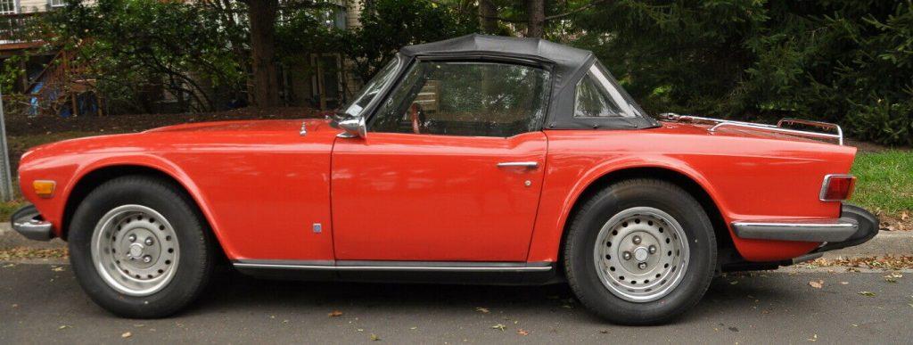 well serviced 1974 Triumph TR 6 convertible