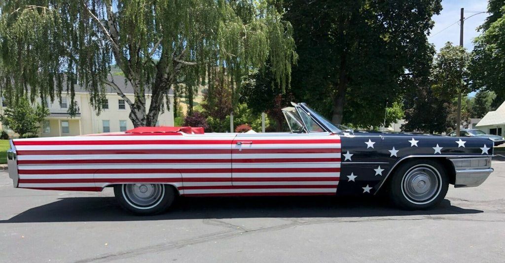 flag paint 1965 Cadillac DeVille Convertible