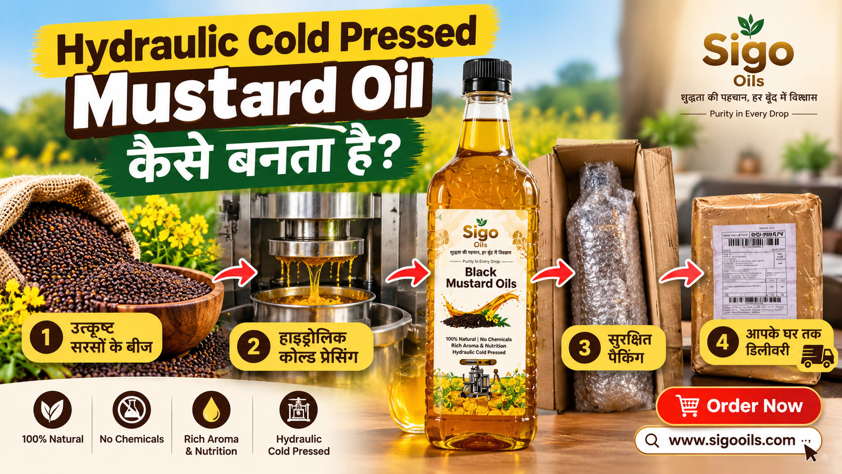How Is Hydraulic Cold Pressed Mustard Oil Made? A Complete Guide