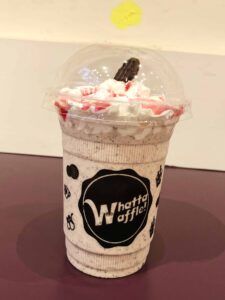 My Picks From The New Menu Of Whatta Waffle!, Ahmedabad 8 strawberry oreo shake | Whatta Waffle Ahmedabad