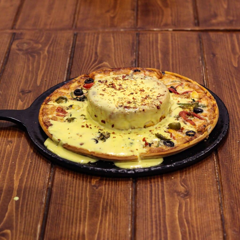 Cuppucino Cafe, Sindhu Bhavan Road - A New Place With New Delicacies. 3 volcano pizza| italian dishes| pizza| cuppucino cafe| dinner date