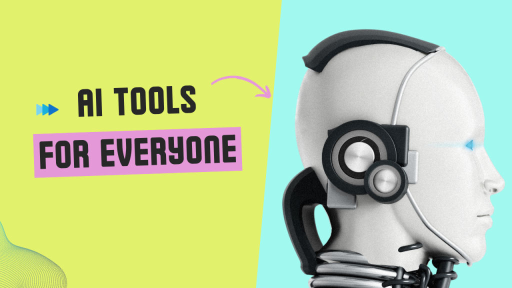 a graphical image represents robots showing how ai tools are integrates in to daily life