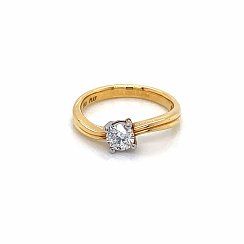 0.50ct Round Swirl Solitaire 