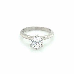 Platinum Solitaire with a 0.91ct Diamond 