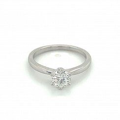 0.65ct Round Solitaire Diamond Ring