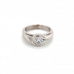 0.578ct Diamond Crossover Solitaire 