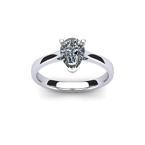 The Harlow Setting Lz914 Pear Shaped Diamond Ring Diamonds Co Nz