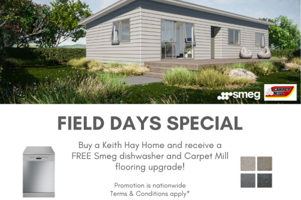 Field Days Special - FREE Smeg dishwasher and Carpet Mill flooring upgrade