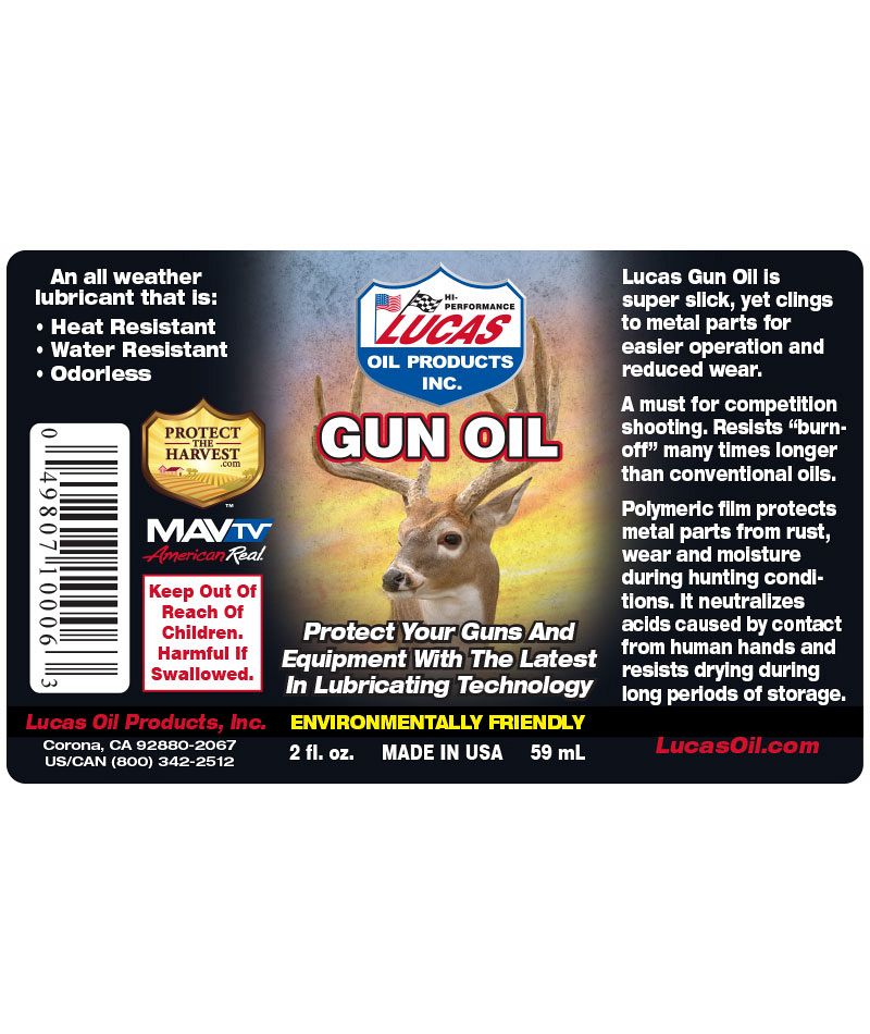 Lucas gun oil