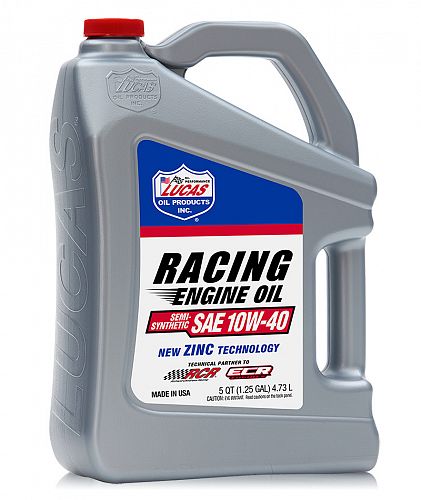 Lucas Semi-Syn SAE 10W-40 Racing Motor Oil 4.73 LITE