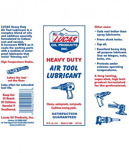 Lucas Air Tool Lube/Tool Box Buddy 