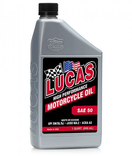 Lucas SAE 50 W Motorcycle Oil 