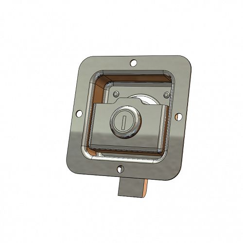 FLUSH PADDLE LATCH - KEY LOCKING K/A