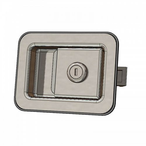 FLUSH PADDLE LATCH - KEY LOCKING STEEL