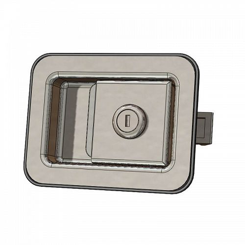 FLUSH PADDLE LATCH - KEY LOCKING  (STAINLESS STEEL )