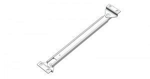TELESCOPIC SUPPORT STAY - 2 BACKETS