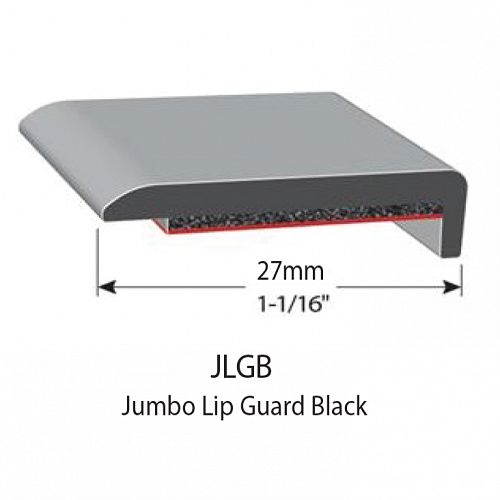 RUBBER EXTRUSIONS - JUMBO LIP GUARD - 27mm