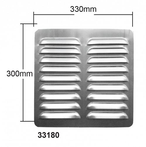 LOUVRE VENT - 300X300MM ALUMINIUM 