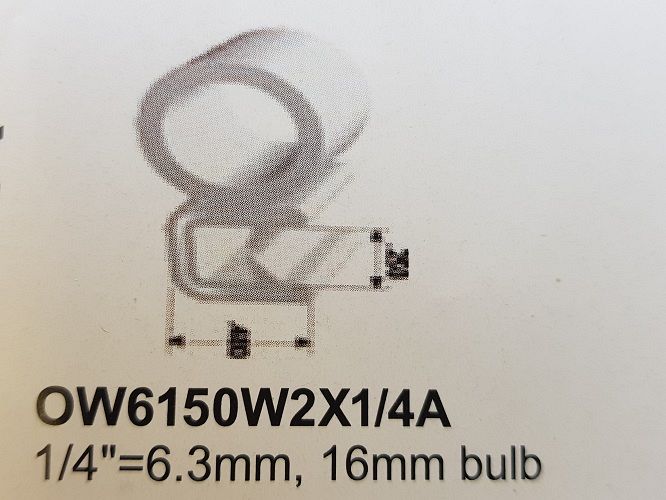 PINCHWELD OFF WHITE SIDE BULB 16mm
