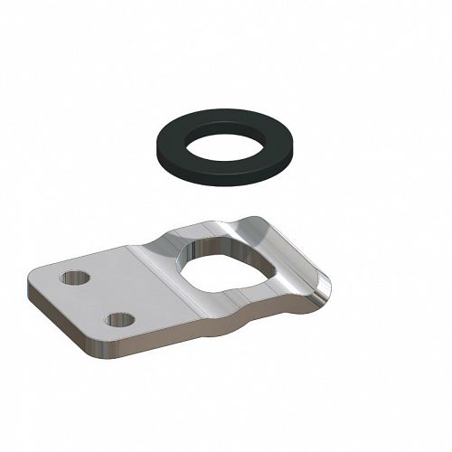 CATCH PLATE & RUBBER WASHER