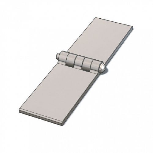 BLACK FLAP STEEL HINGE - 40x90mm, 5mm Thick, 6mm Pin