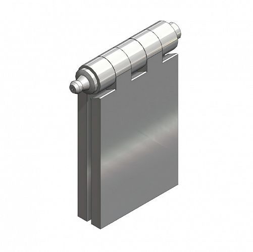BLACK FLAP STEEL HINGE - 60x80x6mm, 8mm Pin W/ GREASE NIPPLE