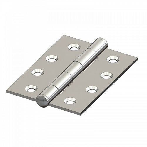 BUTT HINGE - FITTED PIN S/STEEL 